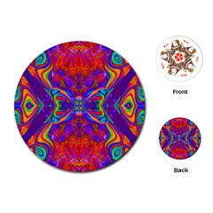 Butterfly Abstract Playing Cards (round) by icarusismartdesigns