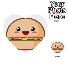 Kawaii Burger Multi-purpose Cards (heart)  by KawaiiKawaii