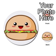 Kawaii Burger Multi-purpose Cards (round)  by KawaiiKawaii