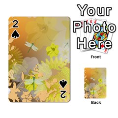Beautiful Yellow Flowers With Dragonflies Playing Cards 54 Designs  by FantasyWorld7