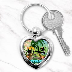 Surfing Key Chains (heart)  by FantasyWorld7