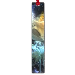 Funny Dolphin In The Universe Large Book Marks by FantasyWorld7