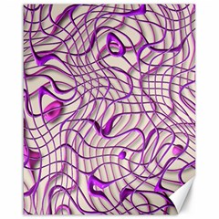 Ribbon Chaos 2 Lilac Canvas 16  X 20   by ImpressiveMoments