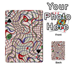 Ribbon Chaos 2 Playing Cards 54 Designs  by ImpressiveMoments