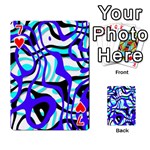 Ribbon Chaos Ocean Playing Cards 54 Designs  Front - Heart7