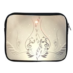 Music, Piano With Clef On Soft Background Apple Ipad 2/3/4 Zipper Cases by FantasyWorld7