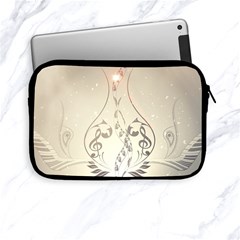 Music, Piano With Clef On Soft Background Apple Ipad Mini Zipper Cases by FantasyWorld7