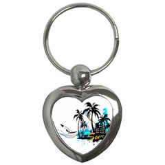 Surfing Key Chains (heart)  by EnjoymentArt