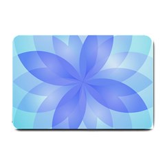 Abstract Lotus Flower 1 Small Doormat  by MedusArt