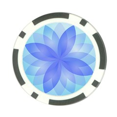 Abstract Lotus Flower 1 Poker Chip Card Guards (10 Pack)  by MedusArt
