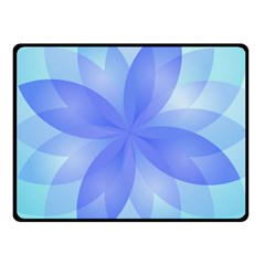 Abstract Lotus Flower 1 Double Sided Fleece Blanket (small)  by MedusArt