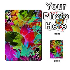 Floral Abstract 1 Playing Cards 54 Designs  by MedusArt
