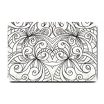 Drawing Floral Doodle 1 Small Doormat  24 x16  Door Mat