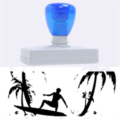 Tropical Design With Surfboarder Rubber Address Stamps (xl) by FantasyWorld7