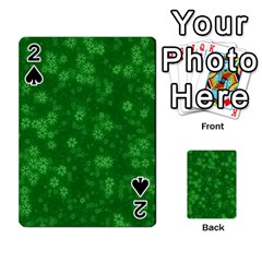 Snow Stars Green Playing Cards 54 Designs  by ImpressiveMoments