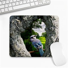 Bird In The Tree 2 Large Mousepads by infloence