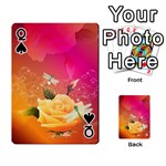 Beautiful Roses With Dragonflies Playing Cards 54 Designs  Front - SpadeQ