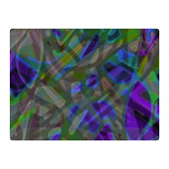 Colorful Abstract Stained Glass G301 Double Sided Flano Blanket (mini)  by MedusArt