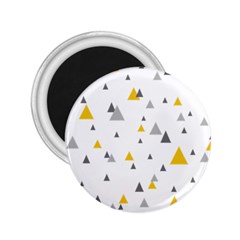Pastel Random Triangles Modern Pattern 2 25  Magnets by Dushan