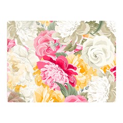 Colorful Floral Collage Double Sided Flano Blanket (mini)  by Dushan