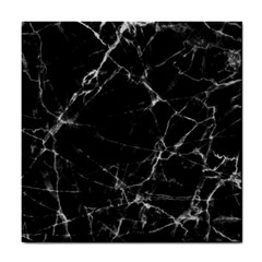 Black Marble Stone Pattern Tile Coasters by Dushan