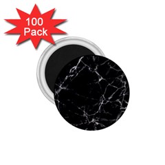 Black Marble Stone Pattern 1 75  Magnets (100 Pack)  by Dushan