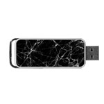 Black marble Stone pattern Portable USB Flash (Two Sides) Back