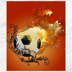 Soccer With Fire And Flame And Floral Elelements Canvas 20  X 24   by FantasyWorld7