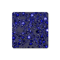 Sci Fi Fantasy Cosmos Blue Square Magnet by ImpressiveMoments