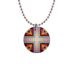 Cross And Other Shapes 1  Button Necklace by LalyLauraFLM
