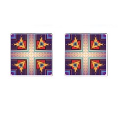 Cross And Other Shapes Cufflinks (square) by LalyLauraFLM
