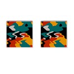 Misc shapes in retro colors Cufflinks (Square) Front(Pair)