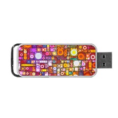 Circles City Portable Usb Flash (two Sides) by KirstenStar