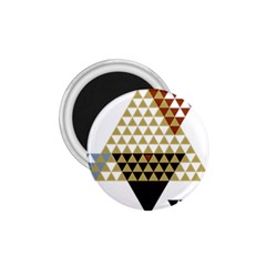 Colorful Modern Geometric Triangles Pattern 1 75  Magnets by Dushan