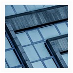 Abstract View Of Modern Buildings Medium Glasses Cloth (2-Side) Back