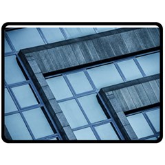 Abstract View Of Modern Buildings Double Sided Fleece Blanket (large)  by OZMedia