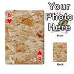 OSB PLYWOOD Playing Cards 54 Designs  Front - Heart6