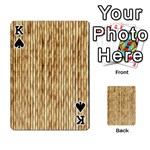LIGHT BEIGE BAMBOO Playing Cards 54 Designs  Front - SpadeK