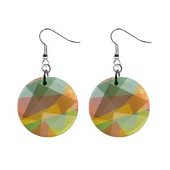 Fading Shapes 1  Button Earrings by LalyLauraFLM