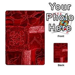 Red Patchwork Multi-purpose Cards (rectangle)  by trendistuff