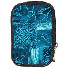 Blue Patchwork Compact Camera Cases by trendistuff