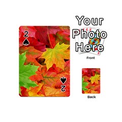 Autumn Leaves 1 Playing Cards 54 (mini)  by trendistuff