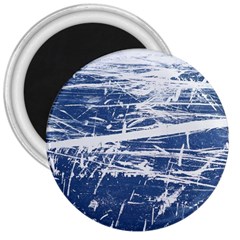 Blue And White Art 3  Magnets by trendistuff