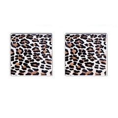 Black And Brown Leopard Cufflinks (square) by trendistuff