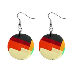 Miscellaneous Retro Shapes 1  Button Earrings by LalyLauraFLM