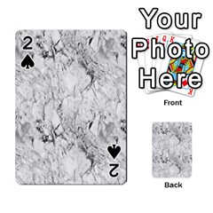 White Marble Playing Cards 54 Designs  by ArgosPhotography
