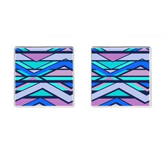Angles And Stripes			cufflinks (square) by LalyLauraFLM