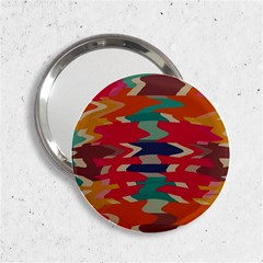 Retro Colors Distorted Shapes			2 25  Handbag Mirror by LalyLauraFLM