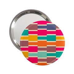 Connected Colorful Rectangles			2 25  Handbag Mirror by LalyLauraFLM