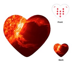 Solar Flare 1 Playing Cards (heart)  by trendistuff